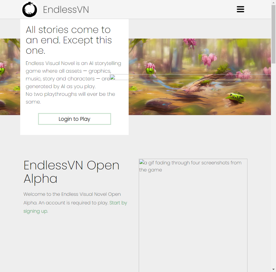 Endless Visual Novel